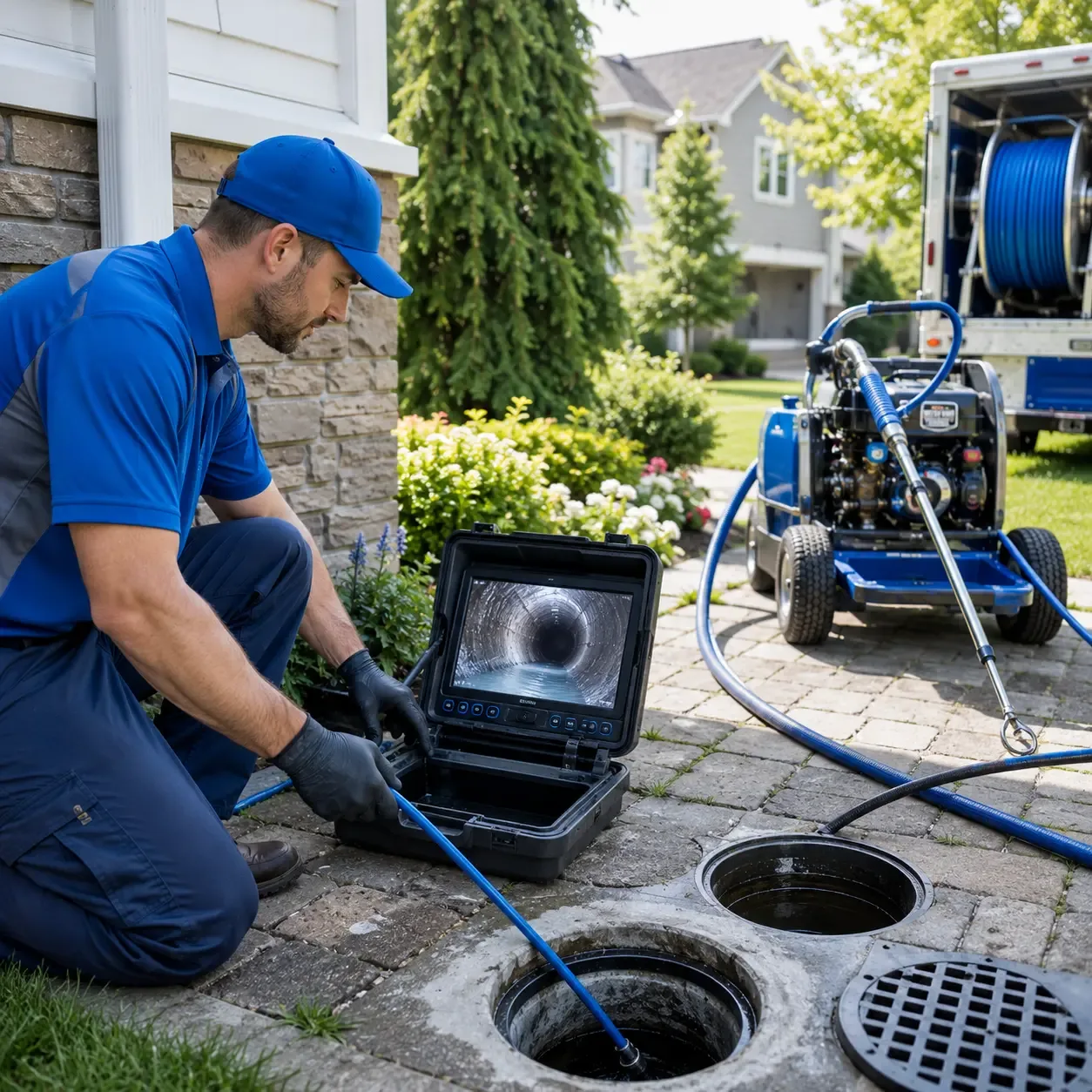 Outdoor drain cleaning professionals serving Blevins, AR